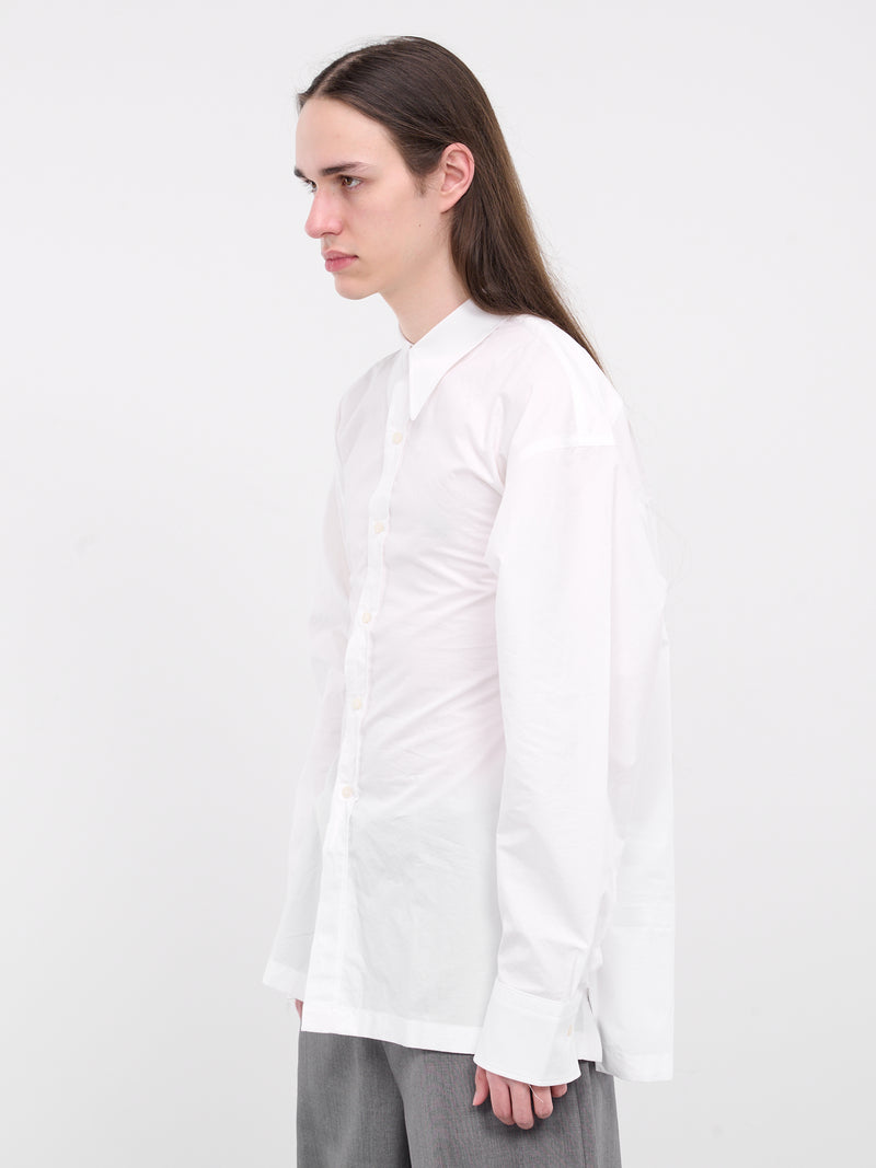 Vacuum Bold Square Overshirt (SQSS1-417-010-WHITE)