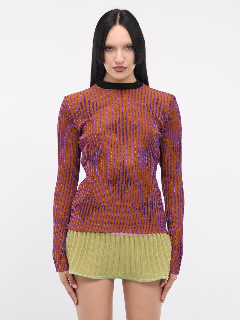 Relief Star Sweater (SS-X0024-09-02-BROWN-PURPLE)