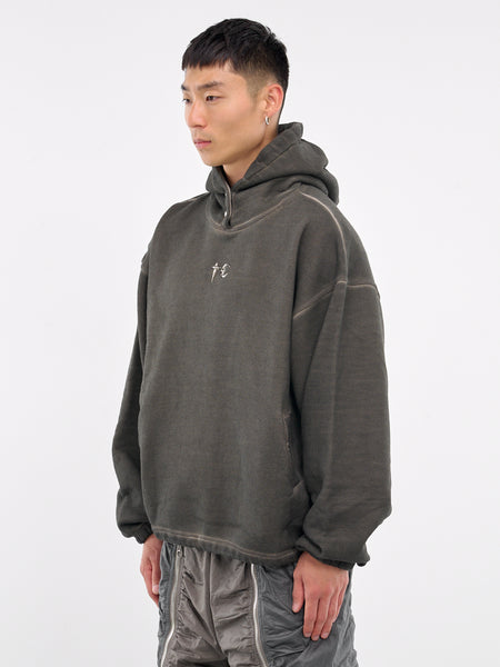 Color Emblem Hoodie (SS2202-KHAKI)