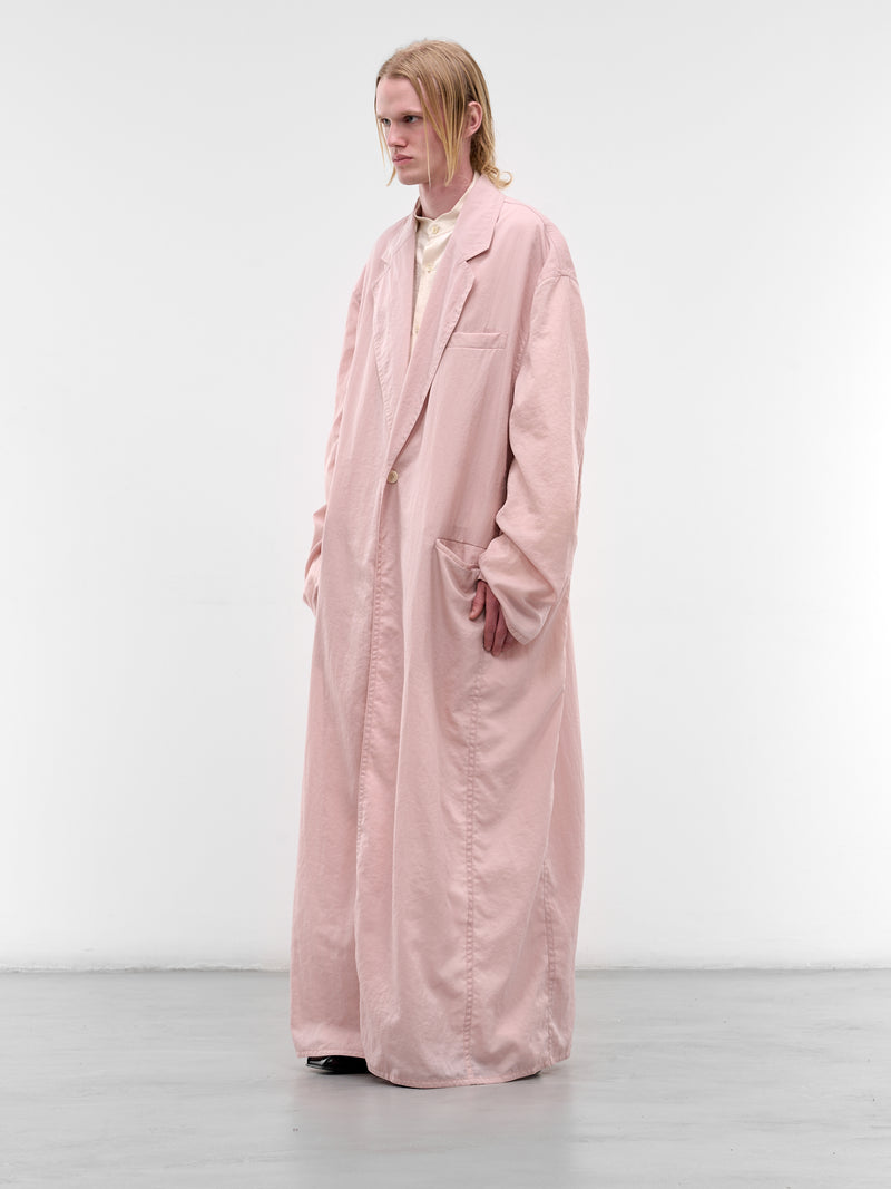 Pink Oversized Floor-Length Coat (SS26-002-01P-PINK)