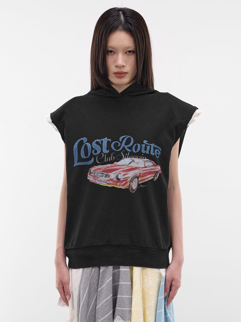 Lost Route Car Hoodie Vest (SS2600T22-CAR-PRINT)