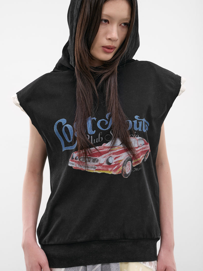 Lost Route Car Hoodie Vest (SS2600T22-CAR-PRINT)