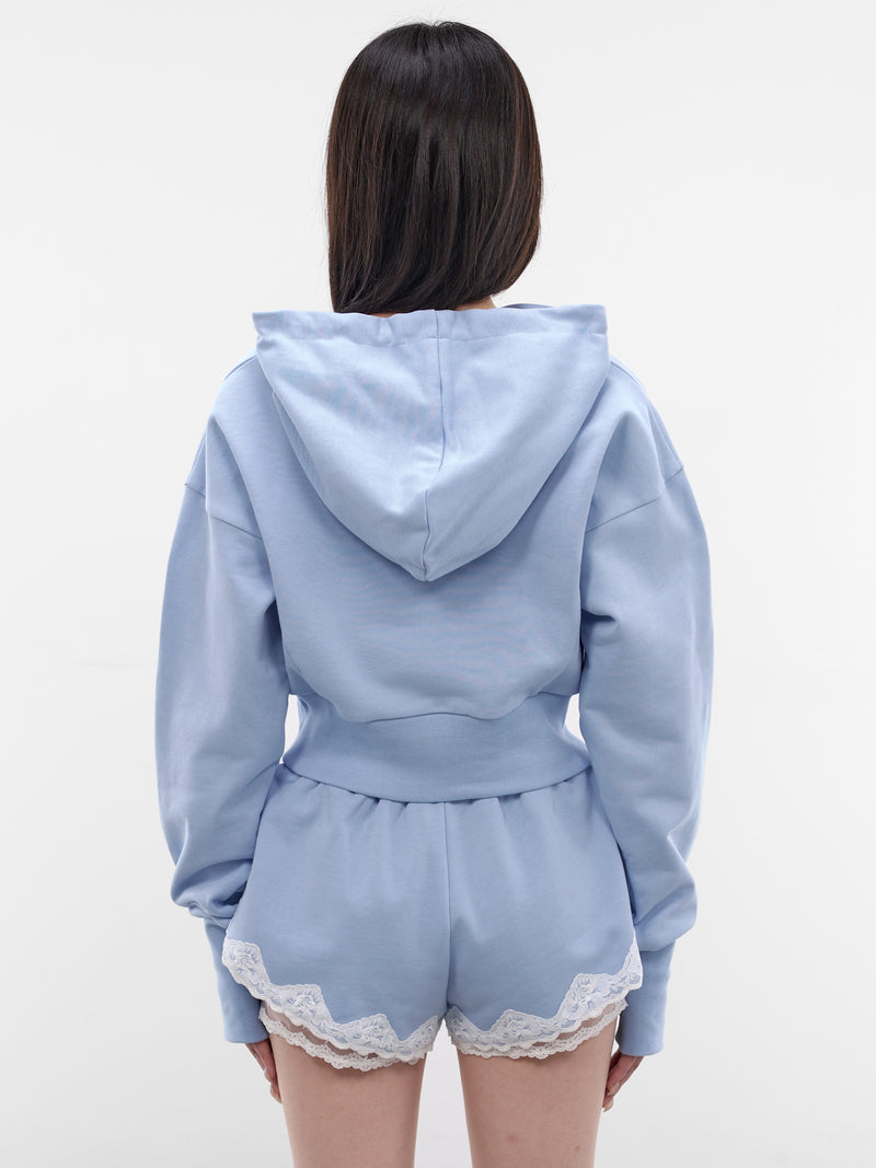 Blue Pursona Kitty Print Hoodie (SS2600T31-POWDER-BLUE)