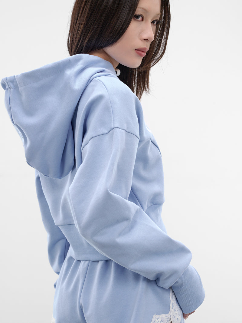 Blue Pursona Kitty Print Hoodie (SS2600T31-POWDER-BLUE)