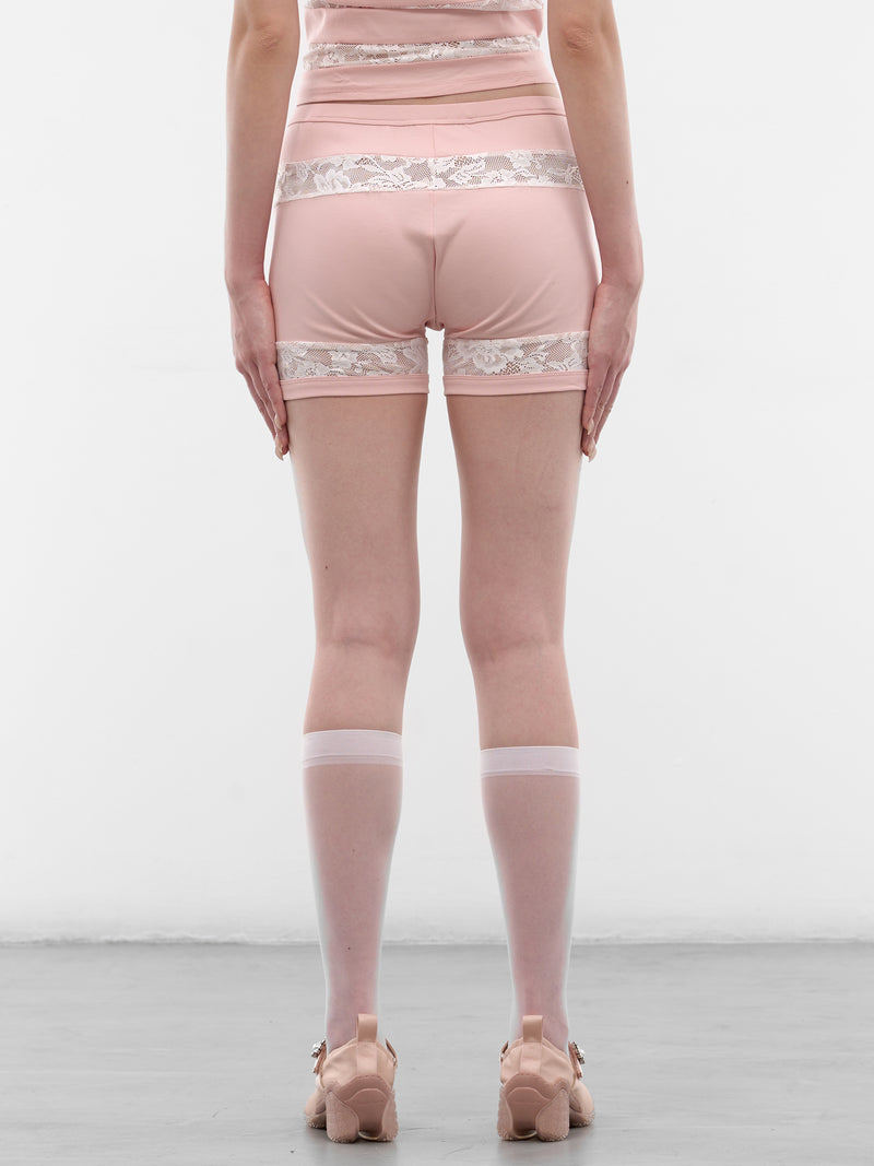 Pink Club Silencio Cycling Shorts (SS2600TR13PK-PINK-WHITE)