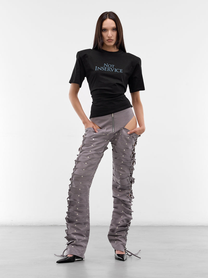 Black Not In Service Tee (SS26JT05C-J03-BLACK)