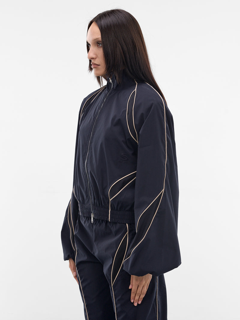 Dark Navy Slash Track Jacket (SS26OW02-W15-DARK-NAVY)