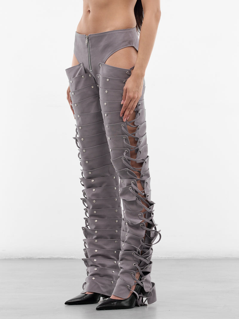 Gray Ronin Cargo Trousers (SS26TR02-W01-GREY)