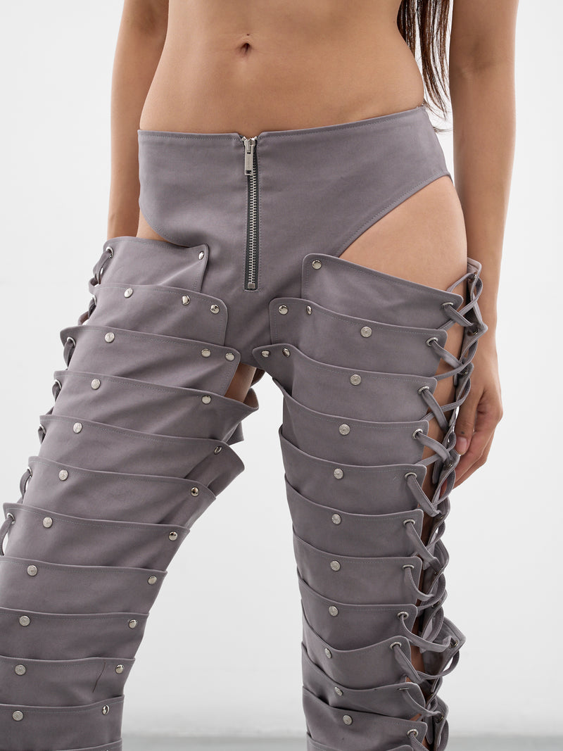 Gray Ronin Cargo Trousers (SS26TR02-W01-GREY)