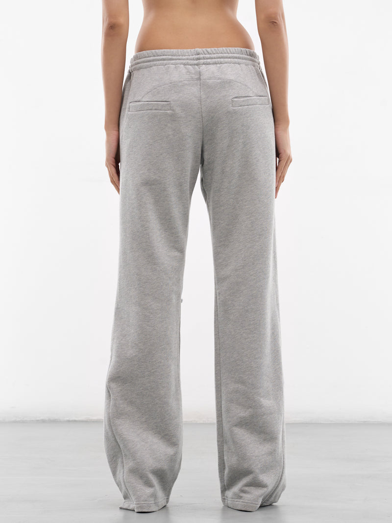 Gray Origami Track Pants (SS26TR08-J04-MARL-GREY)
