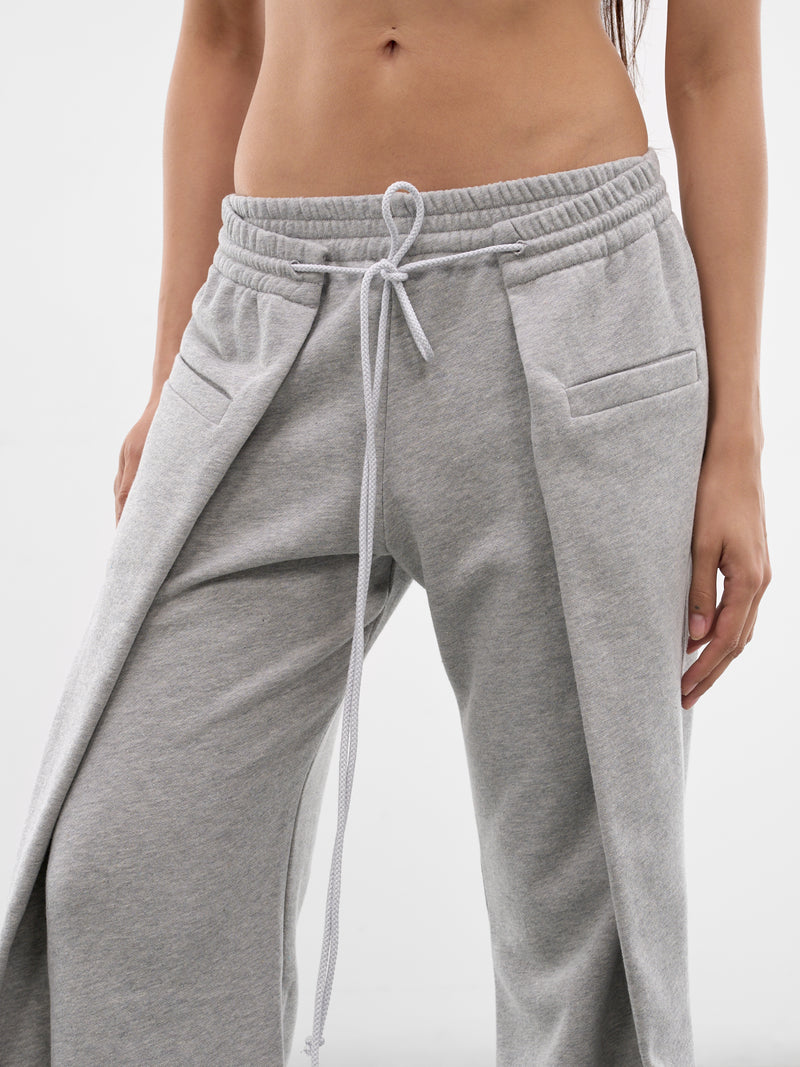 Gray Origami Track Pants (SS26TR08-J04-MARL-GREY)