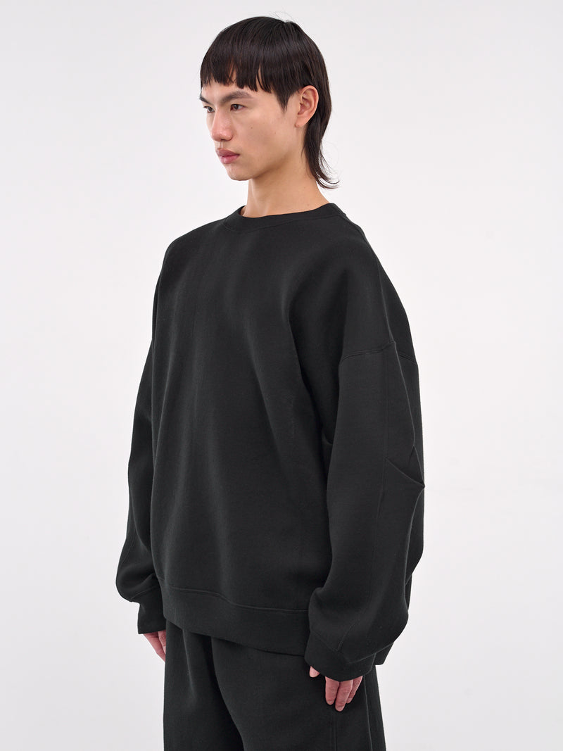 Oversized Crewneck Sweatshirt (ST-1118-BLACK)