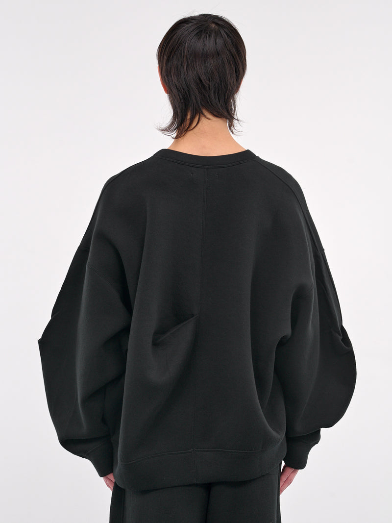 Oversized Crewneck Sweatshirt (ST-1118-BLACK)