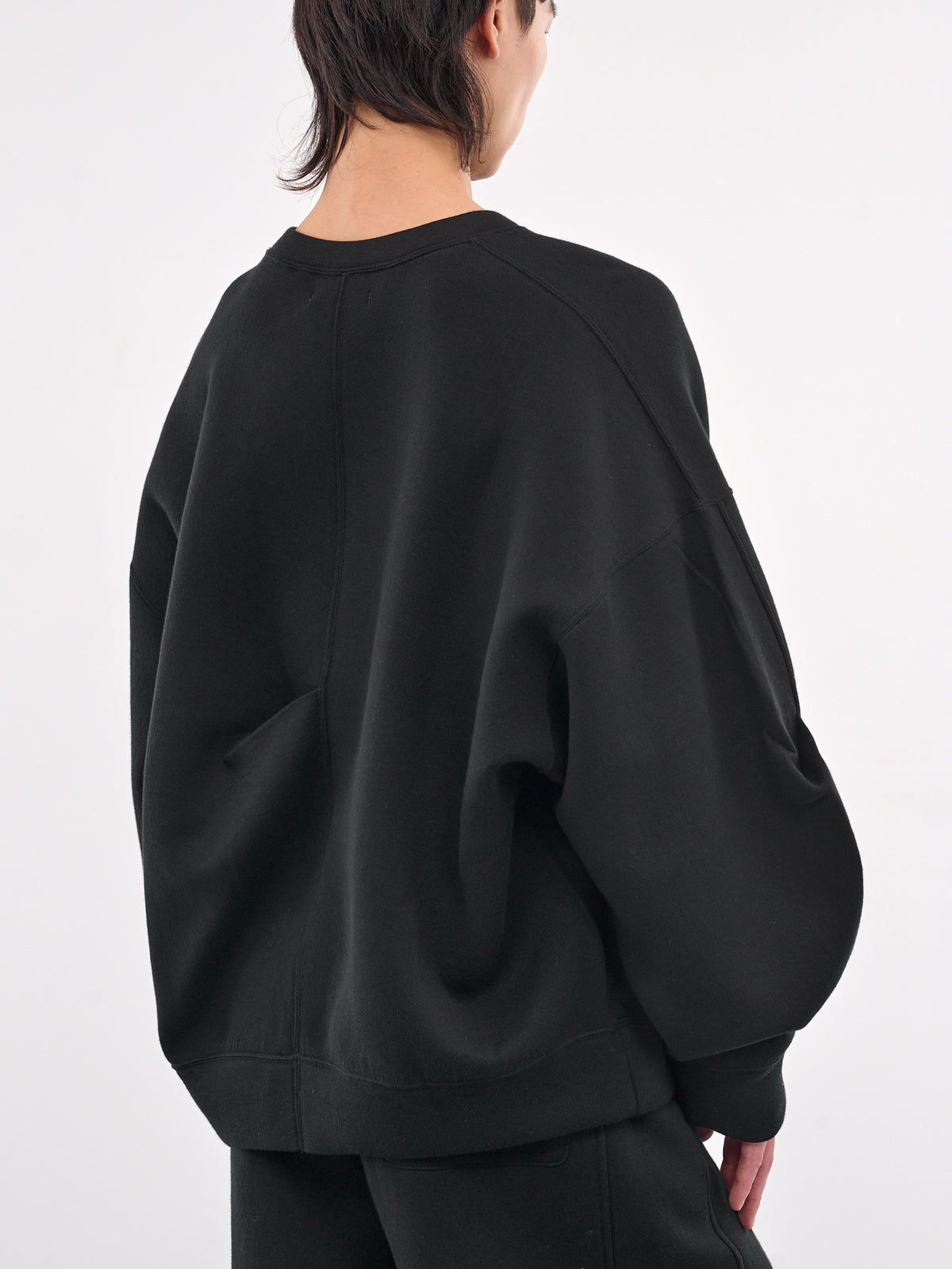 Oversized Crewneck Sweatshirt (ST-1118-BLACK)