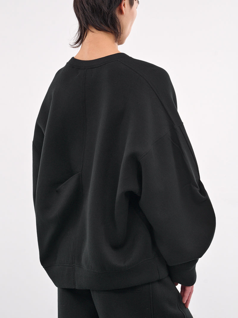 Oversized Crewneck Sweatshirt (ST-1118-BLACK)