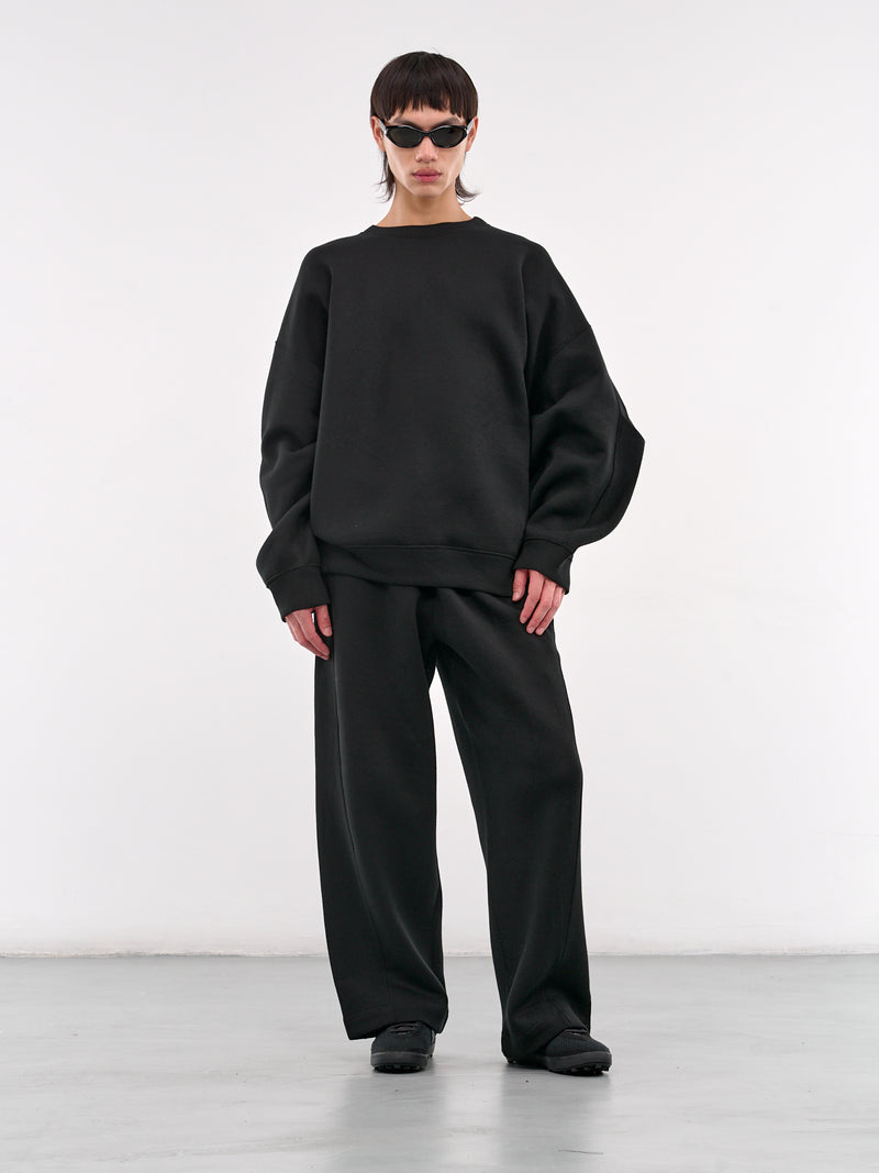 Oversized Crewneck Sweatshirt (ST-1118-BLACK)