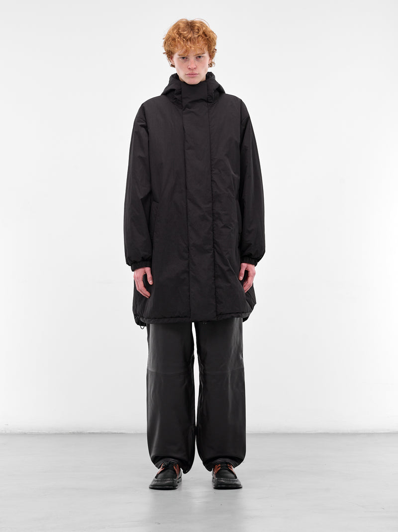 Black Padded Nylon Coat (ST-1214-BLACK)