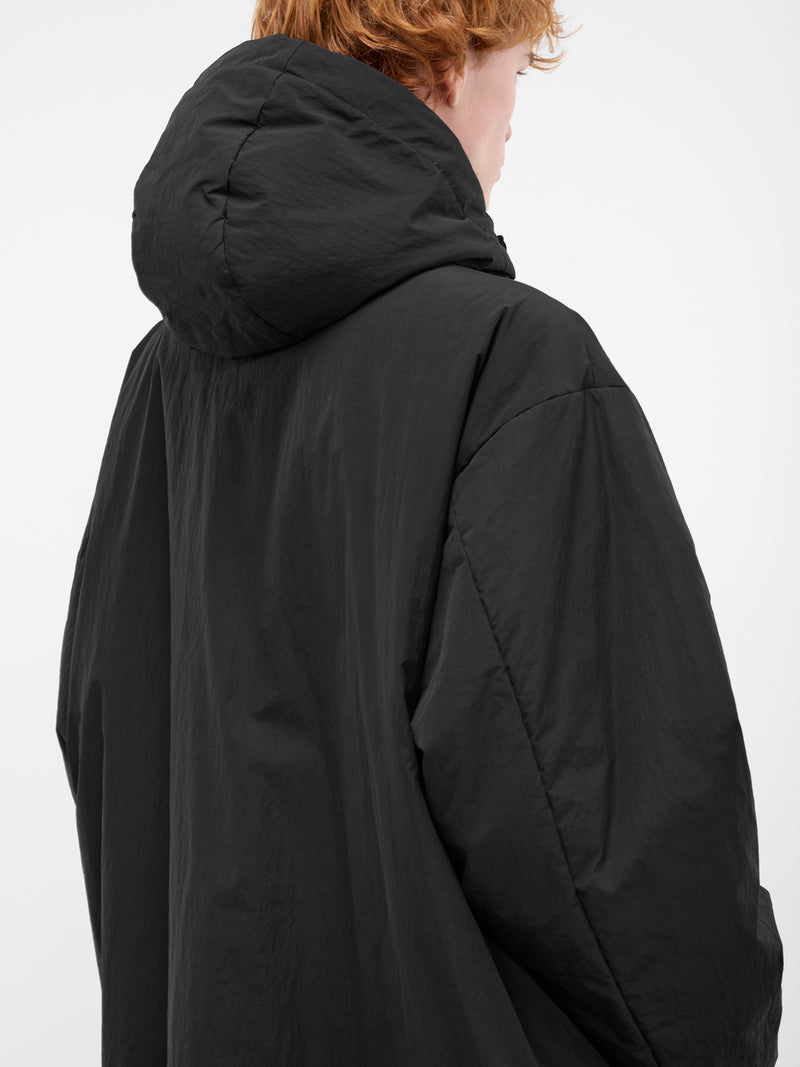 Black Padded Nylon Coat (ST-1214-BLACK)