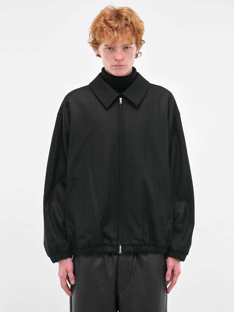 Black Wool Zip Jacket (ST-1226-BLACK)