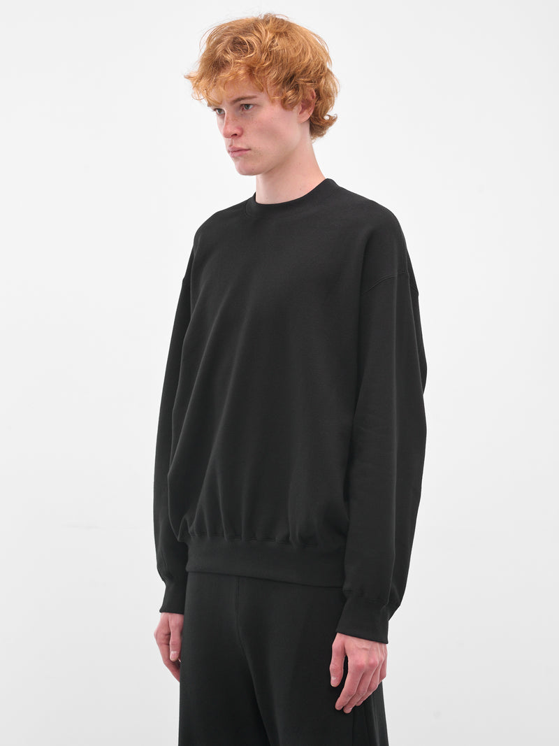 Black Cotton-Yak Crewneck Sweater (ST-1286-BLACK)