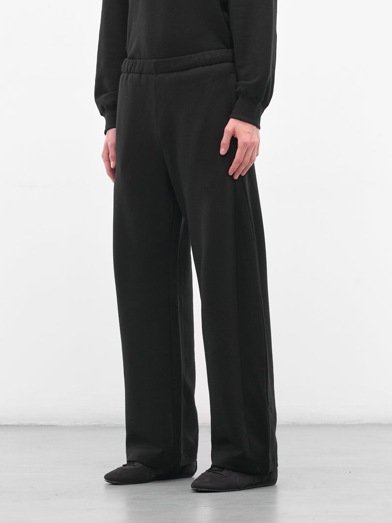 Black Cotton-Yak Relaxed Sweatpants (ST-1288-BLACK)