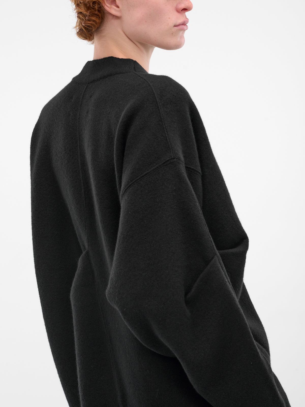 Black Wool Cardigan (ST-1298-BLACK)
