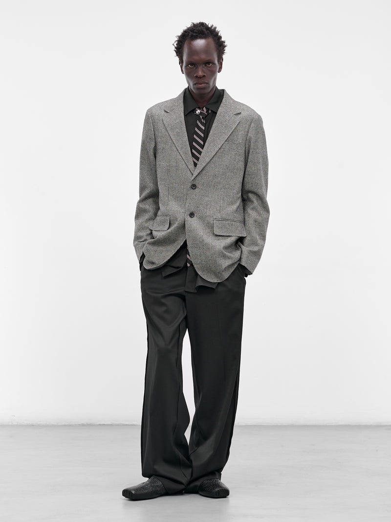 Black Suvin Oversized Button-Up Shirt (ST-1321-BLACK)