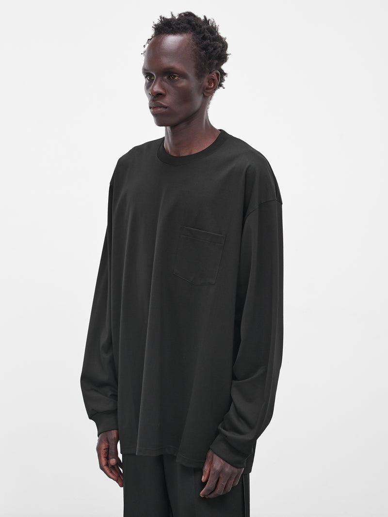 Black Oversized Pocket Long Sleeve (ST-1330-BLACK)