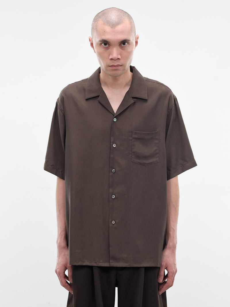 Brown Short Sleeve Shirt (ST-1462-DARK-BROWN)