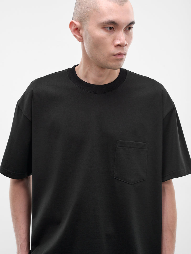 Black Cotton Pocket Tee (ST-1506-BLACK)