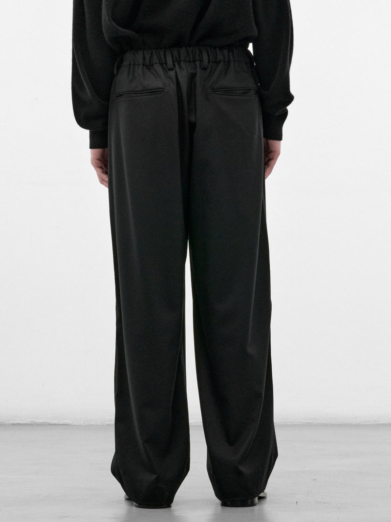 Black Wide Pleated Trousers (ST-1609-BLACK)