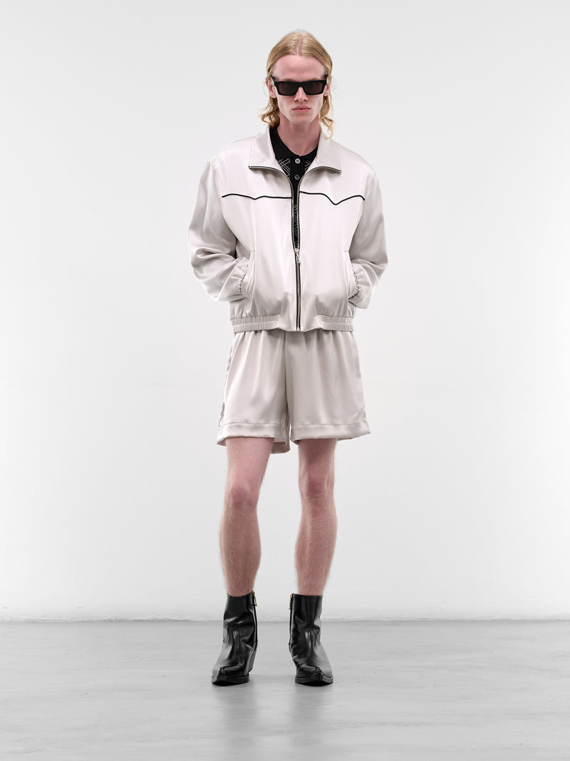 ERNEST W. BAKER Satin Sport Shorts | H.Lorenzo - styled