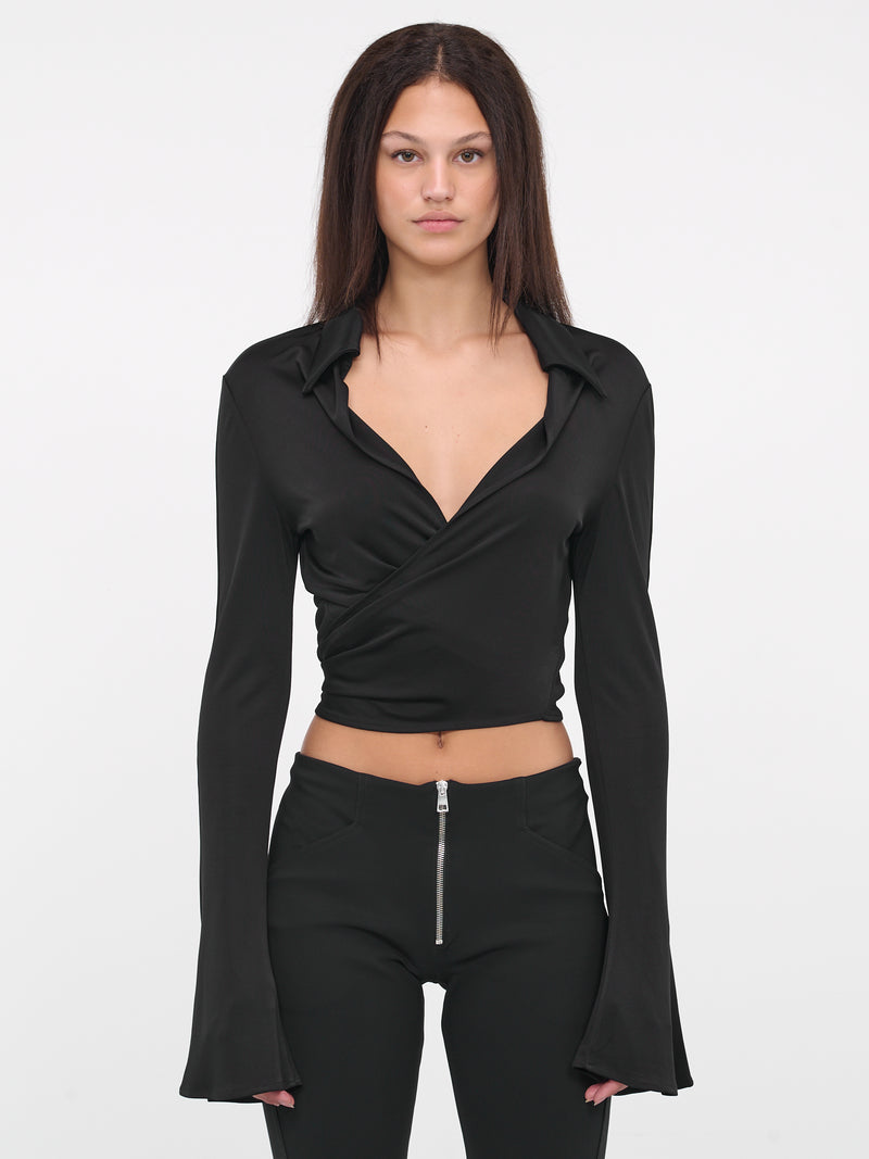 Wrap Shirt (ST40-1-BLACK)