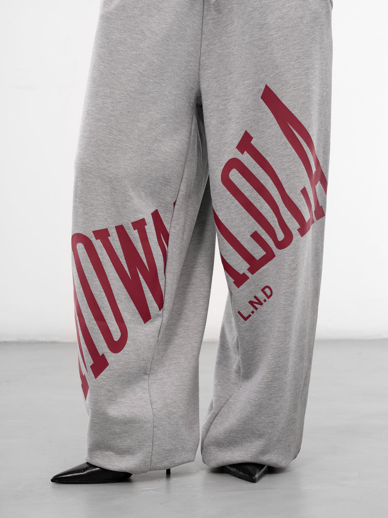 Gray Cotton Stamp Baggy Joggers (STAMP-JOGGERS-GREY)