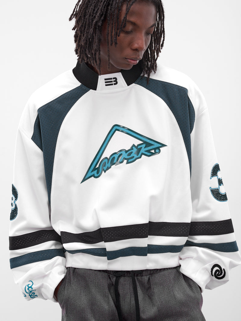 Ports White Oversized Hockey Jersey (SW-00-FW-FREE-WHITE)