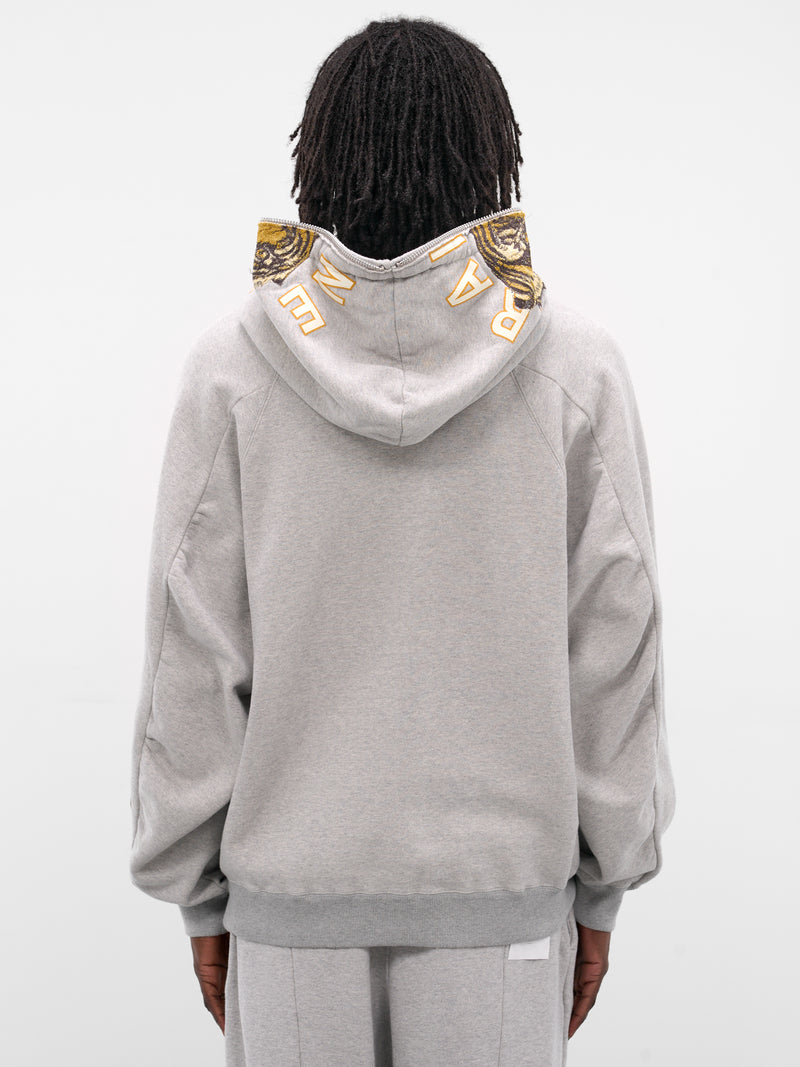 Gray 'Tiger Ascend' Graphic Hoodie (SW-SV-NGA-1004-GRAY)