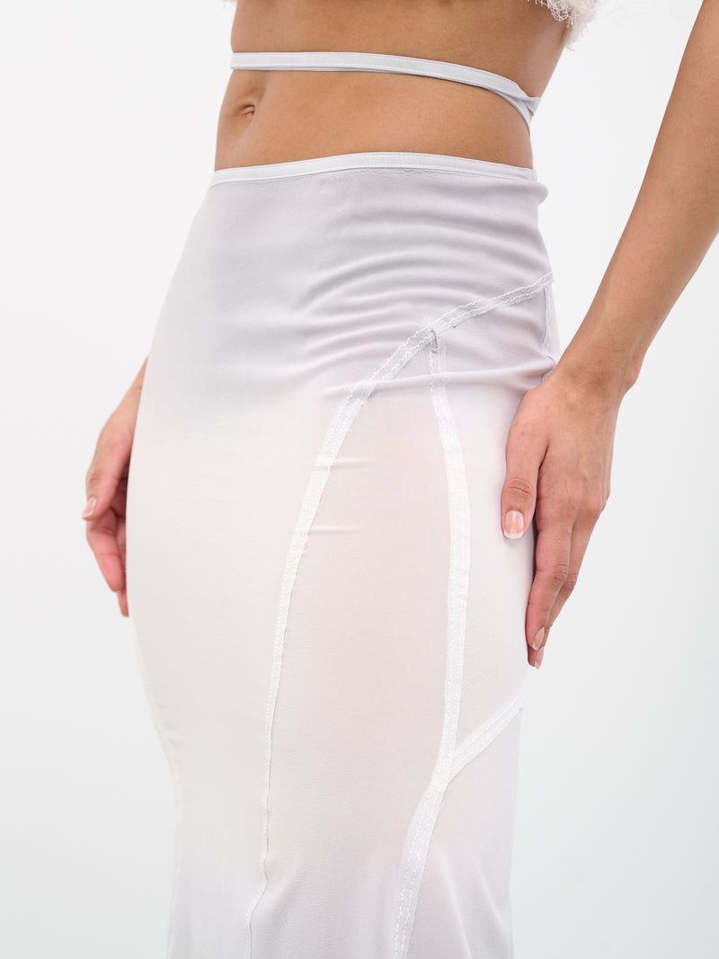 Dyed Silk Skirt (SW2LG-LIGHT-GREY)