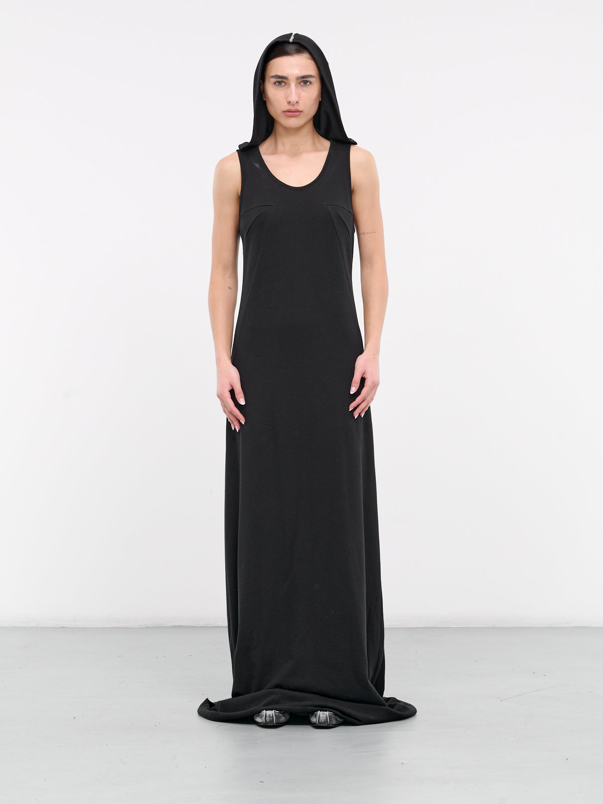 Hooded Long Dress (SY-D12-BLACK)