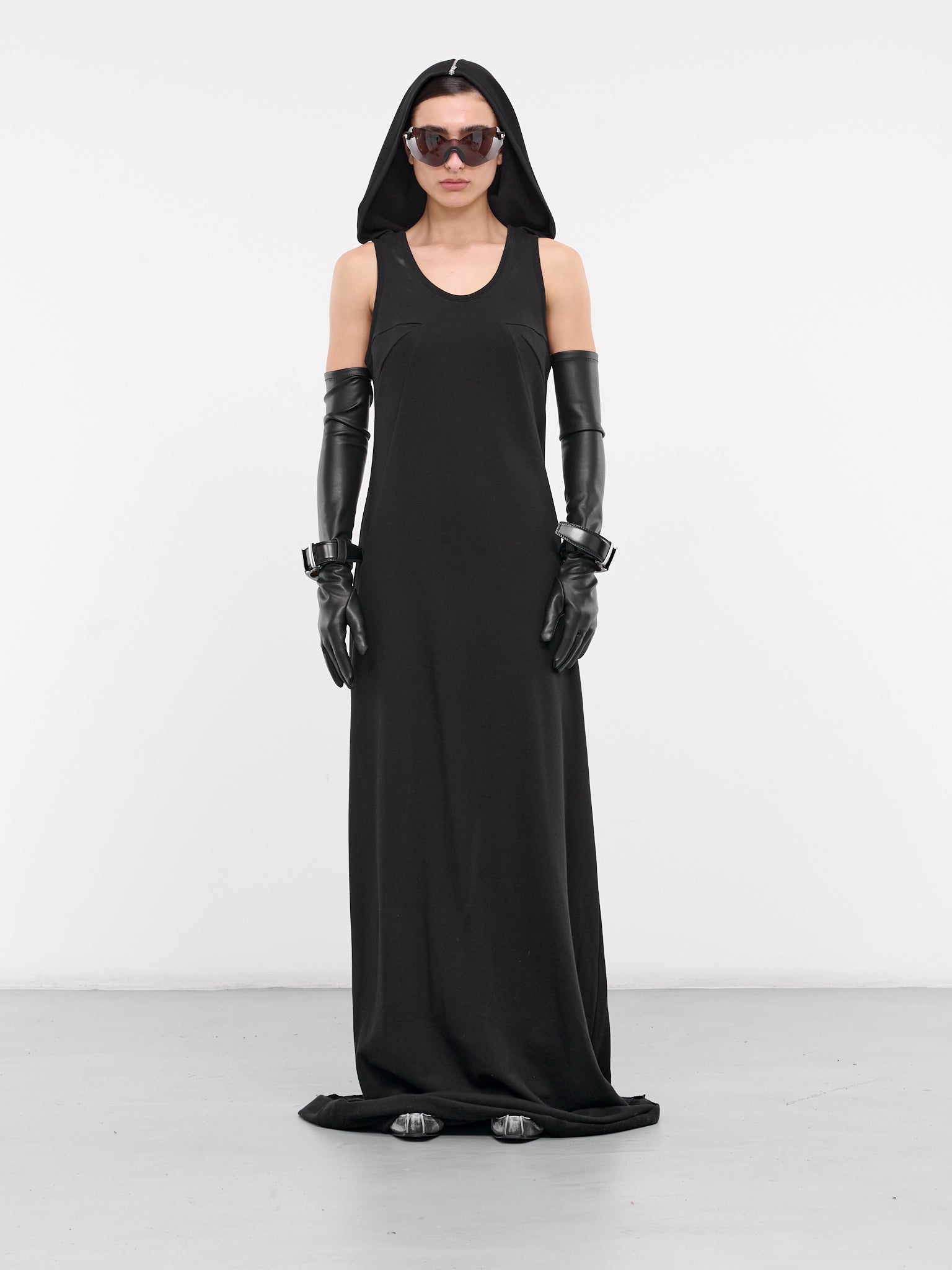 Hooded Long Dress (SY-D12-BLACK)