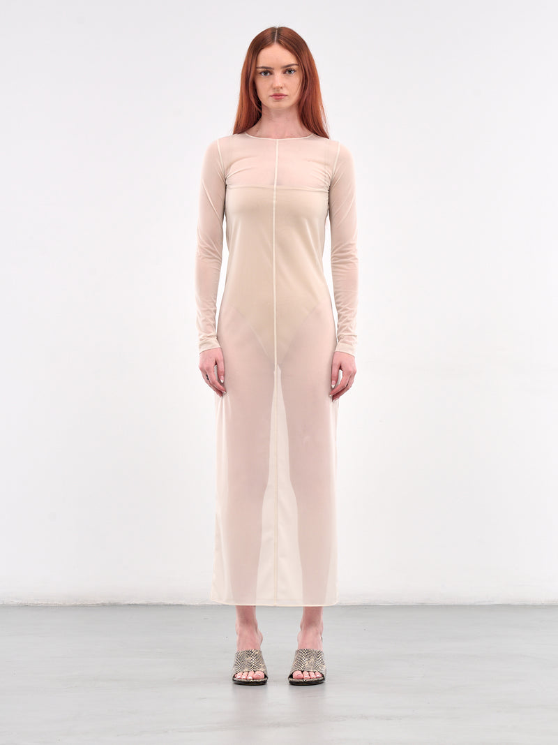 Sheer Maxi Dress (SY-D23-IVORY)