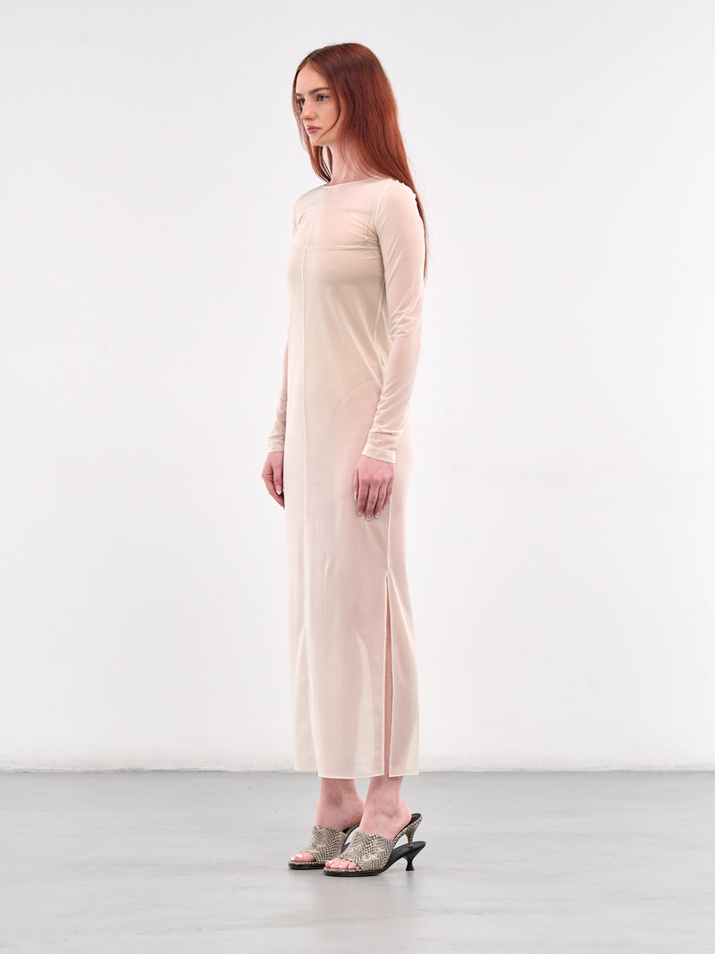 Sheer Maxi Dress (SY-D23-IVORY)