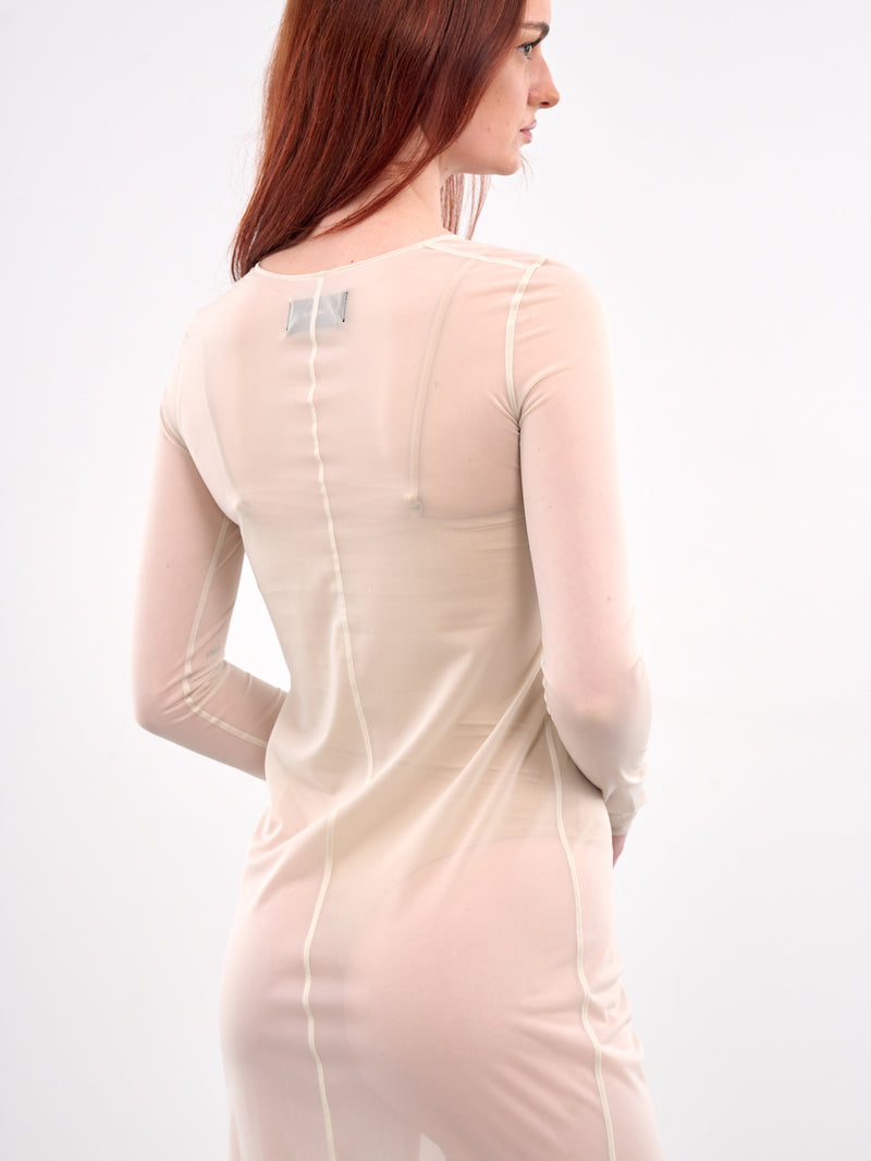 Sheer Maxi Dress (SY-D23-IVORY)