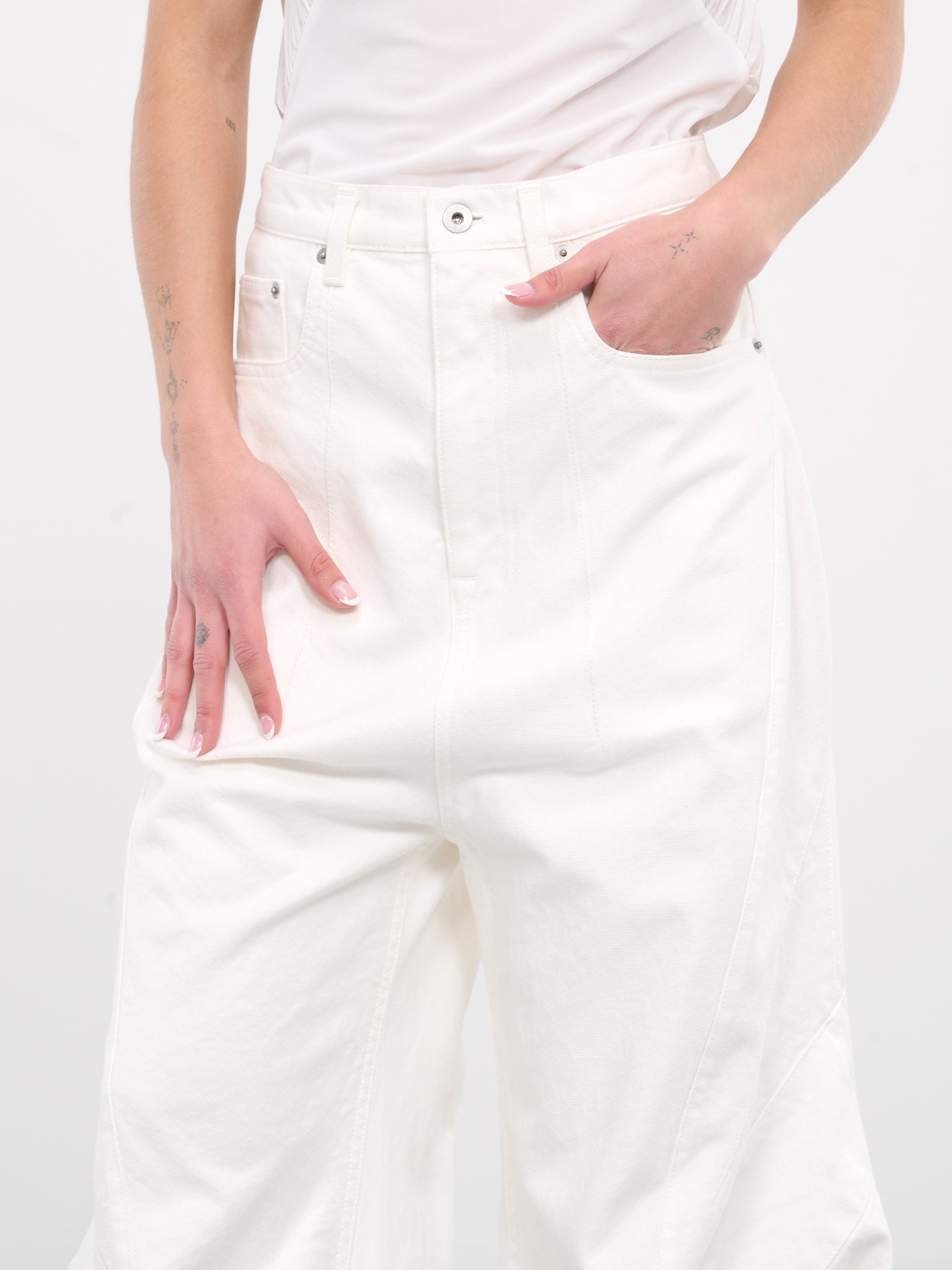 Umbo Denim Jeans (SY-DMP1-WHITE)