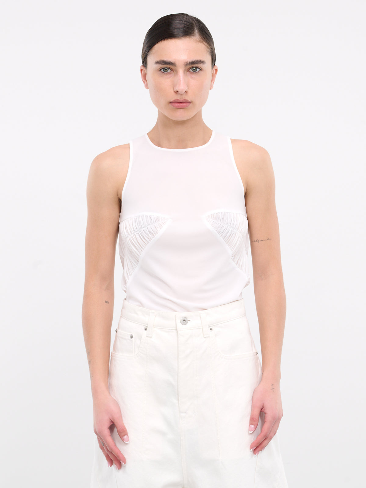 Pleated Tank (SY-T27-WHITE)