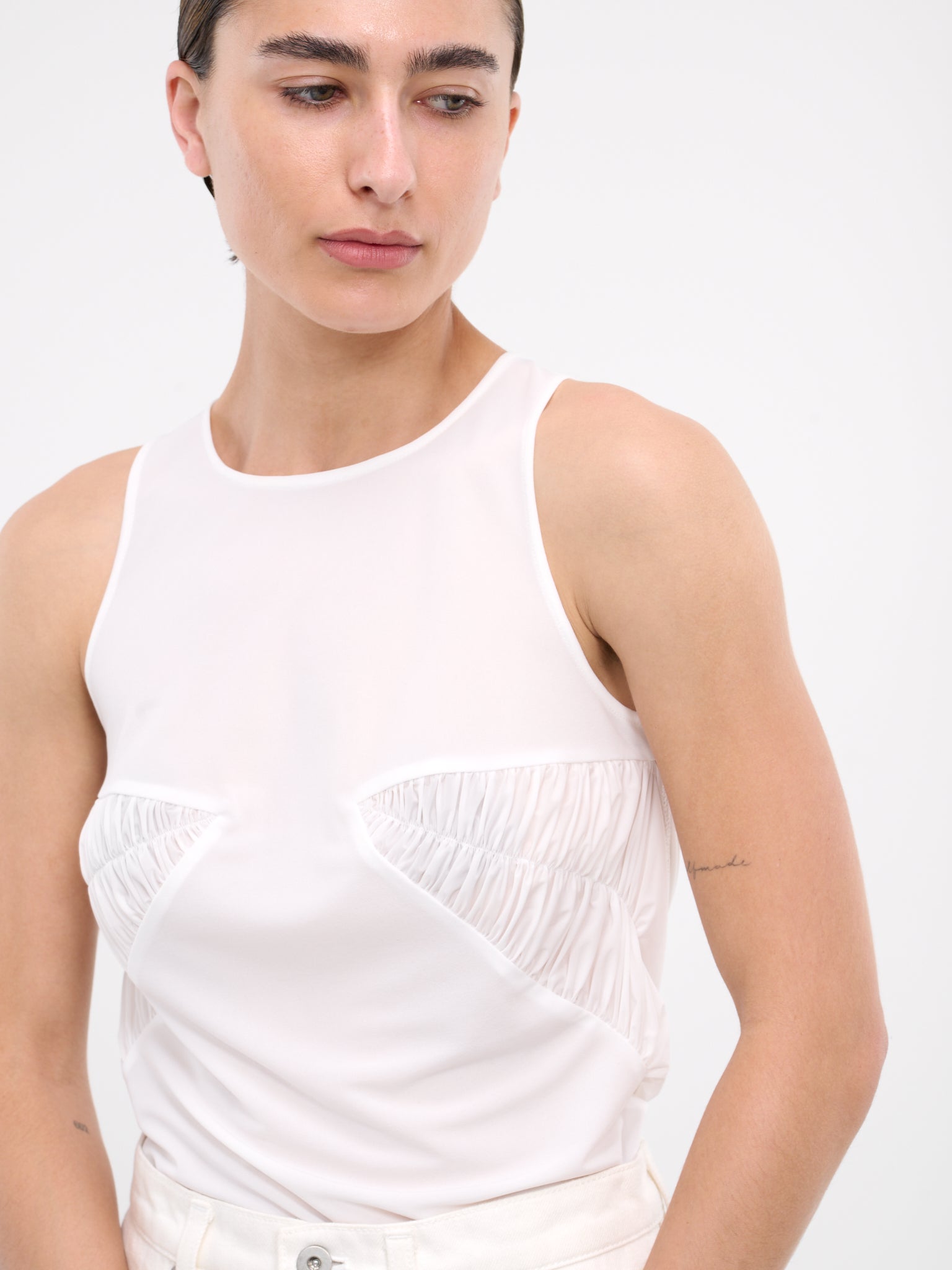 Pleated Tank (SY-T27-WHITE)