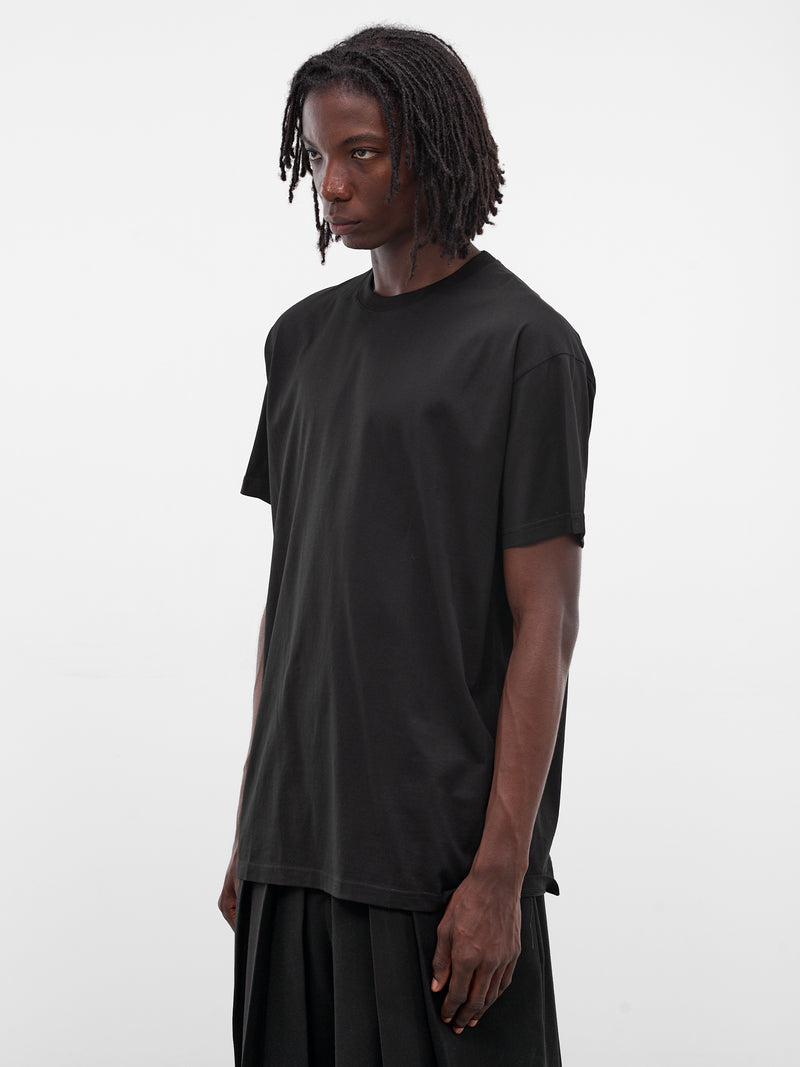 Black Cotton Jersey Tee (T001-C001-BLACK)
