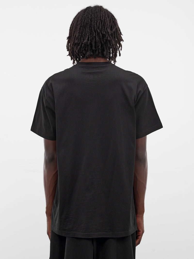 Black Cotton Jersey Tee (T001-C001-BLACK)