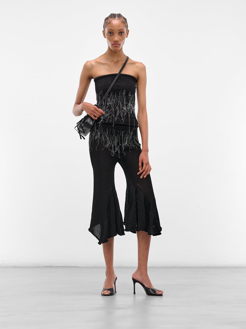 KRYSTAL PANIAGUA Knit Flared Capris | H.Lorenzo - styled