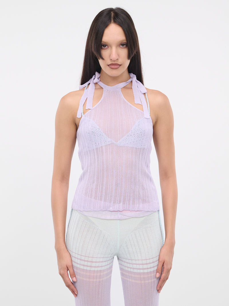Sheer Knit Top (T0201-PURPLE)