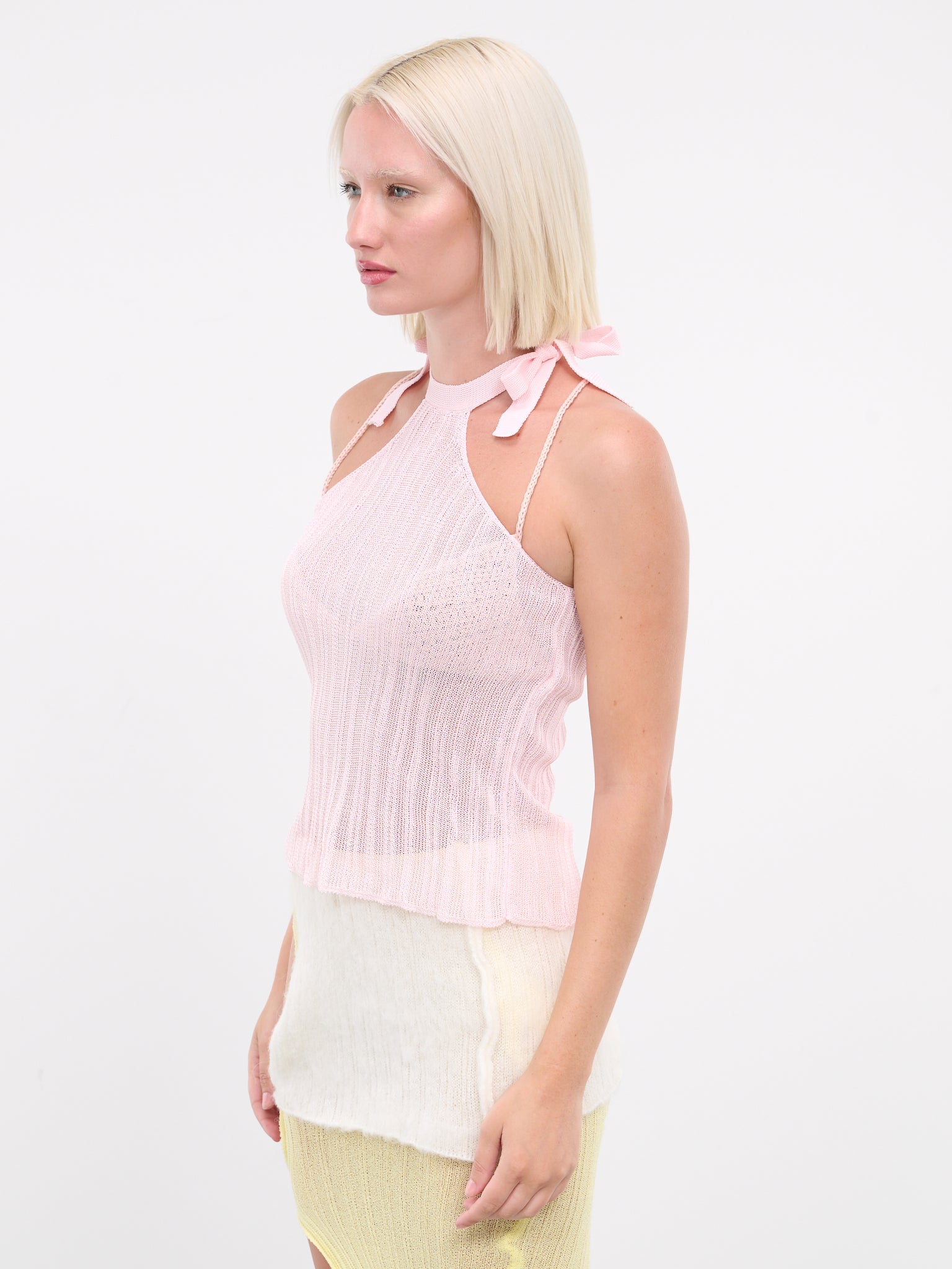 Sheer Knit Top (T0202-PINK)